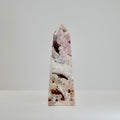 Agate Tower with Natural Quartz/Chalcedony Geodes #112