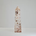 Agate Tower with Natural Quartz/Chalcedony Geodes #113