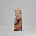 Agate Tower with Natural Quartz/Chalcedony Geodes #116
