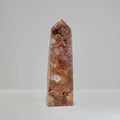 Agate Tower with Natural Quartz/Chalcedony Geodes #117