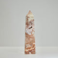Agate Tower with Natural Quartz/Chalcedony Geodes #124